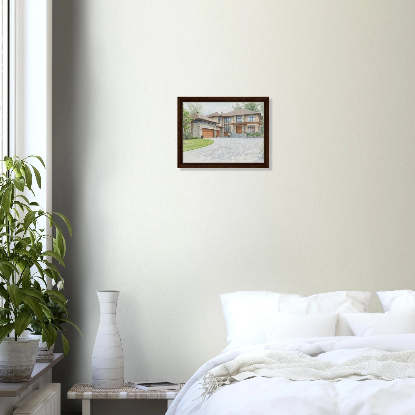 Watercolor Framed Canvas