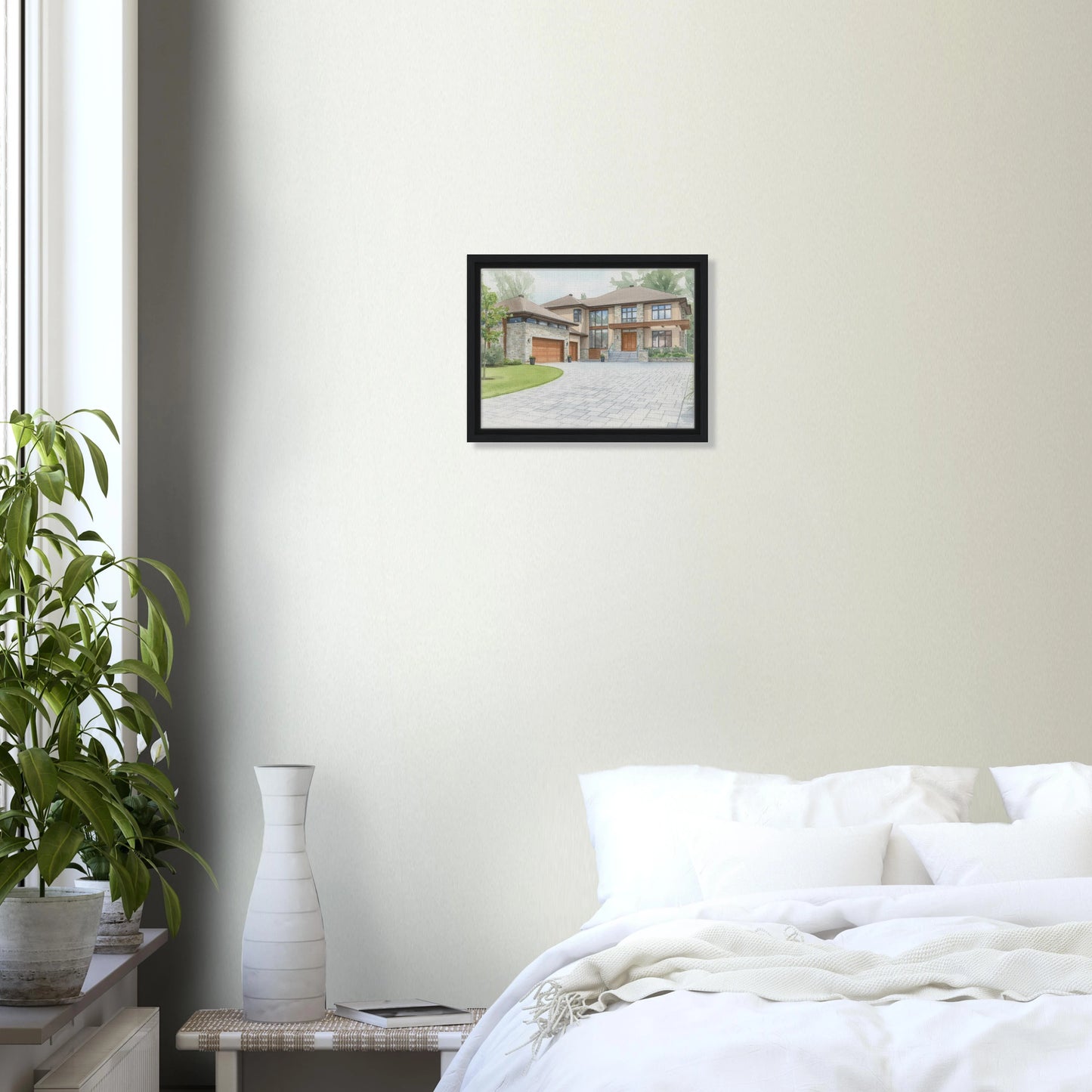 Watercolor Framed Canvas