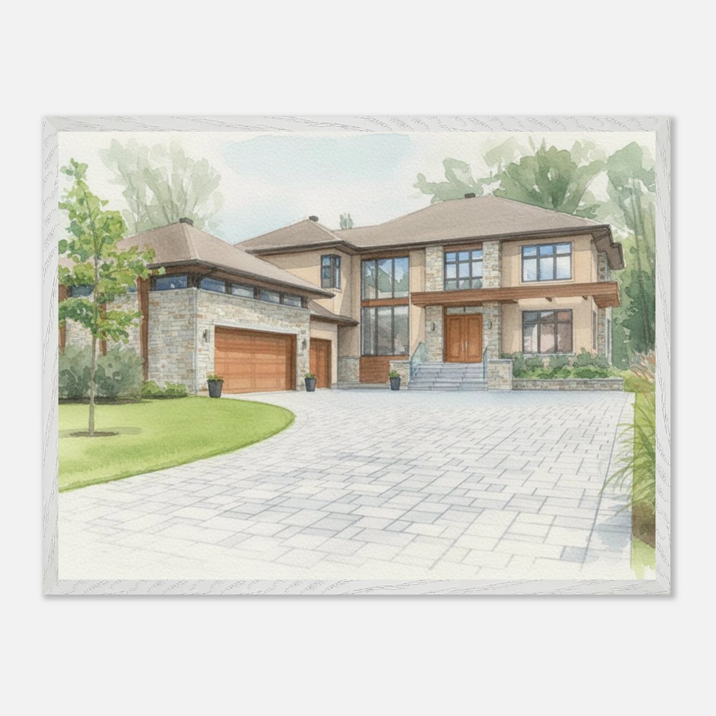 Watercolor Framed Fine Art Print