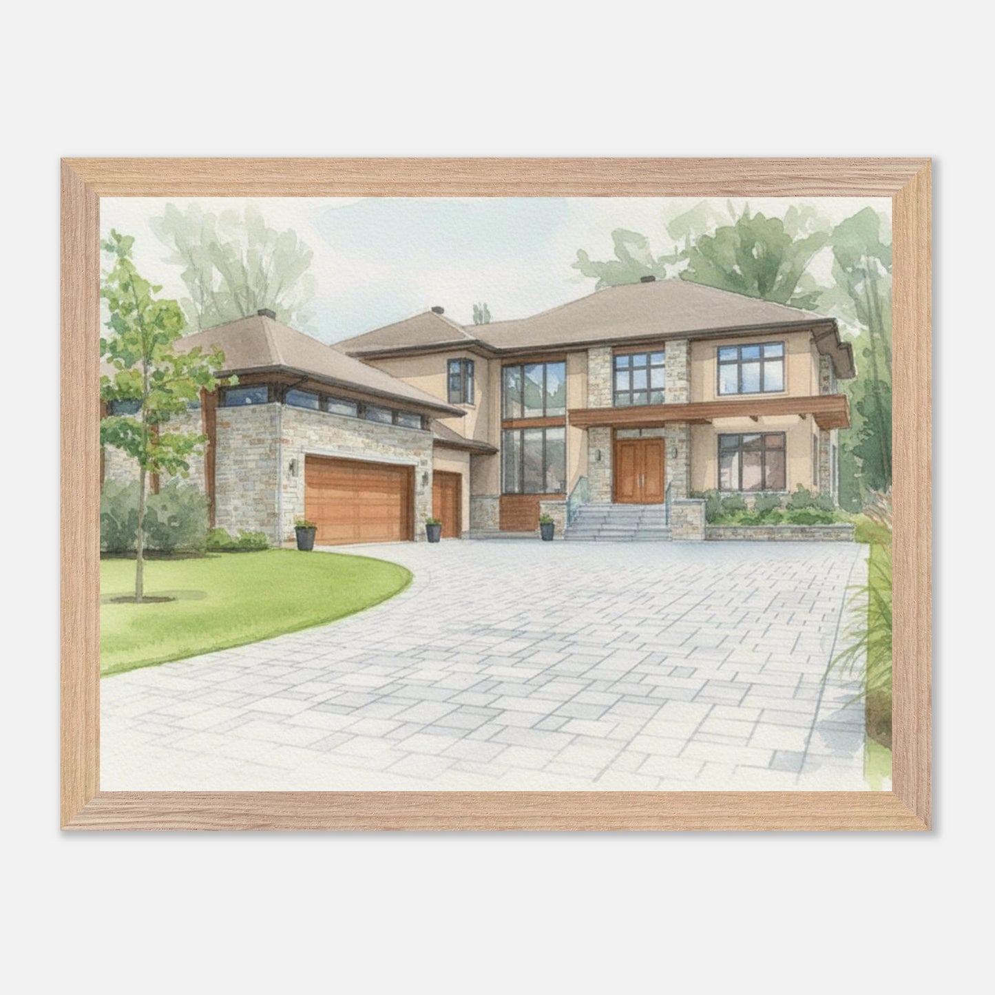 Watercolor Framed Fine Art Print