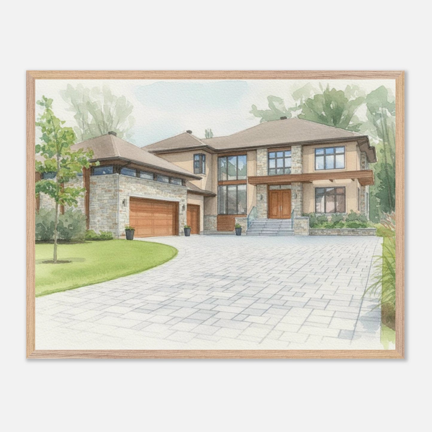 Watercolor Framed Fine Art Print