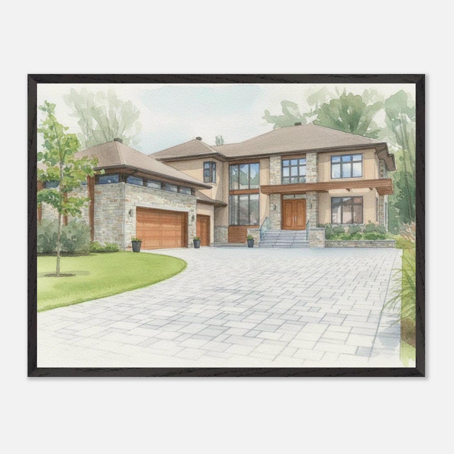 Watercolor Framed Fine Art Print